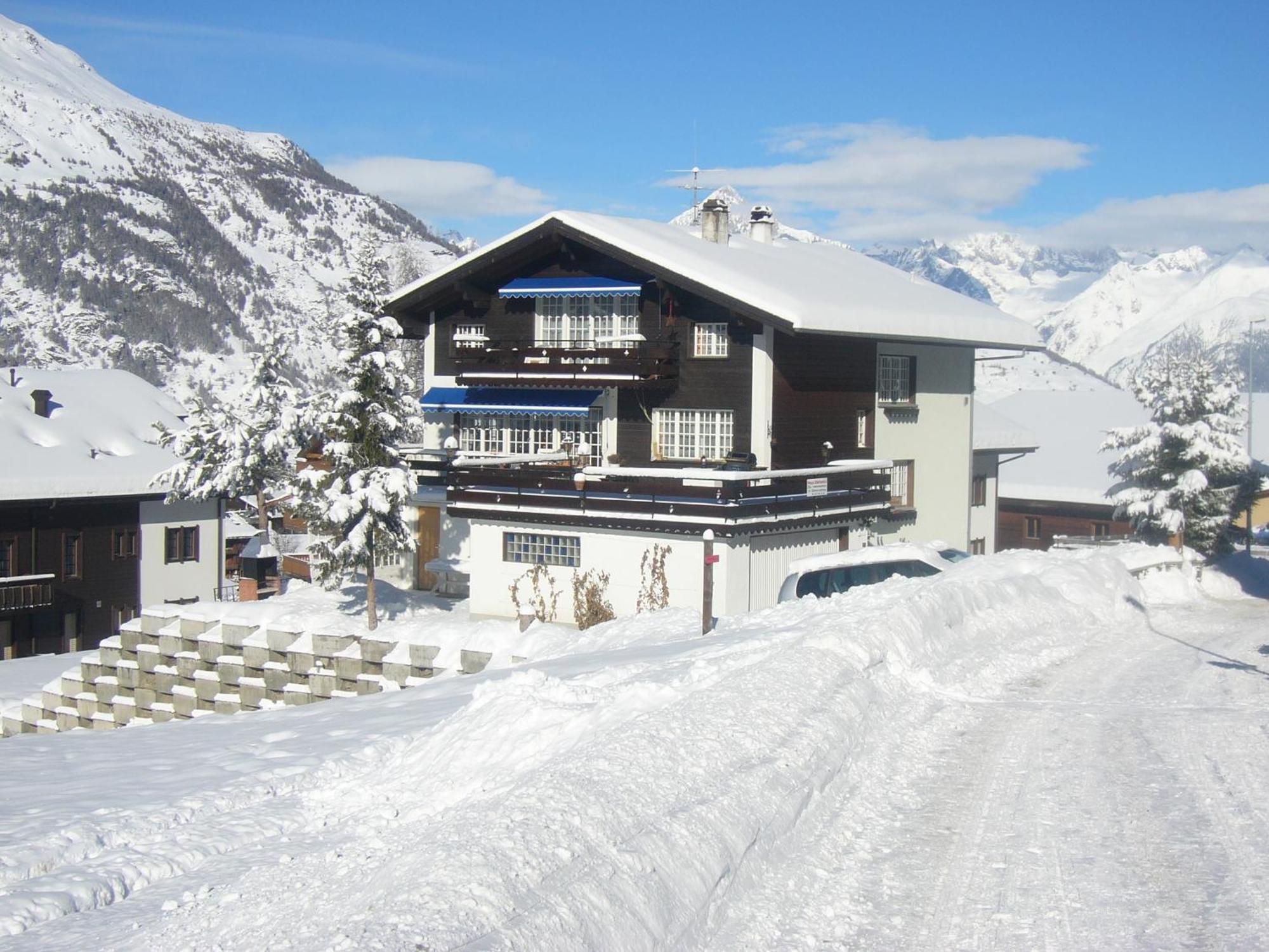 Ferienwohnung Edelweiss Grächen Exteriér fotografie